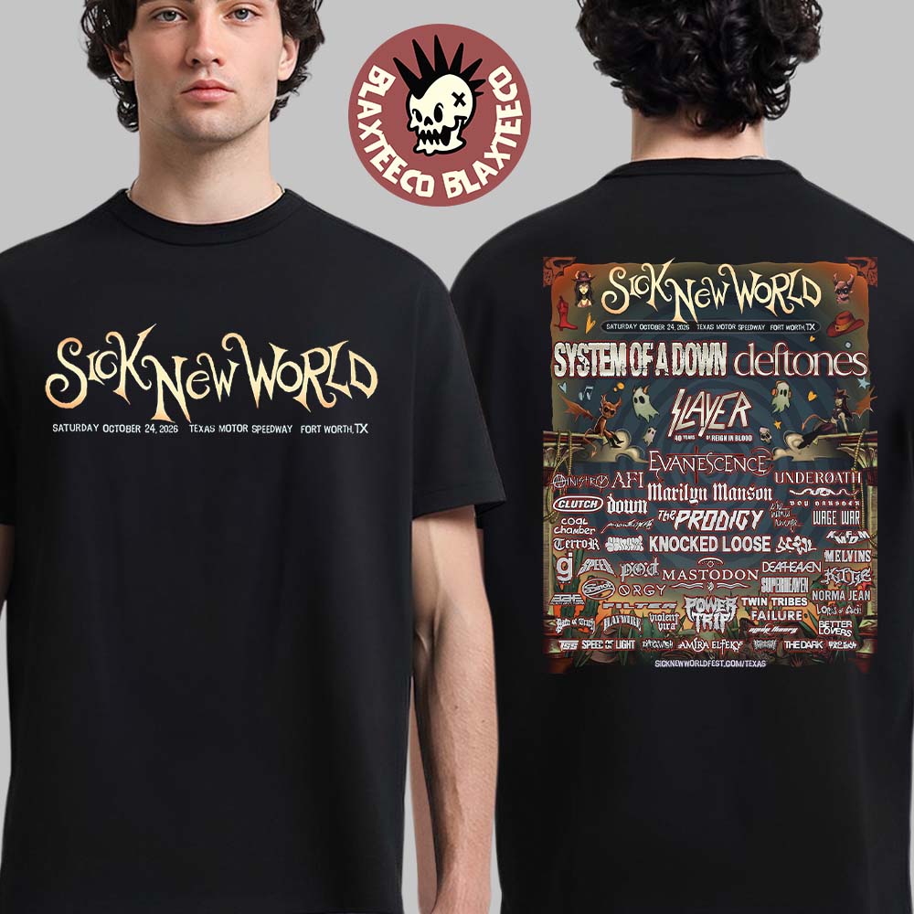 Sick World Festival 2026 Lineup Fort Worth Texas Texas Motor Speedway October 24 2026 Two Sided (1)