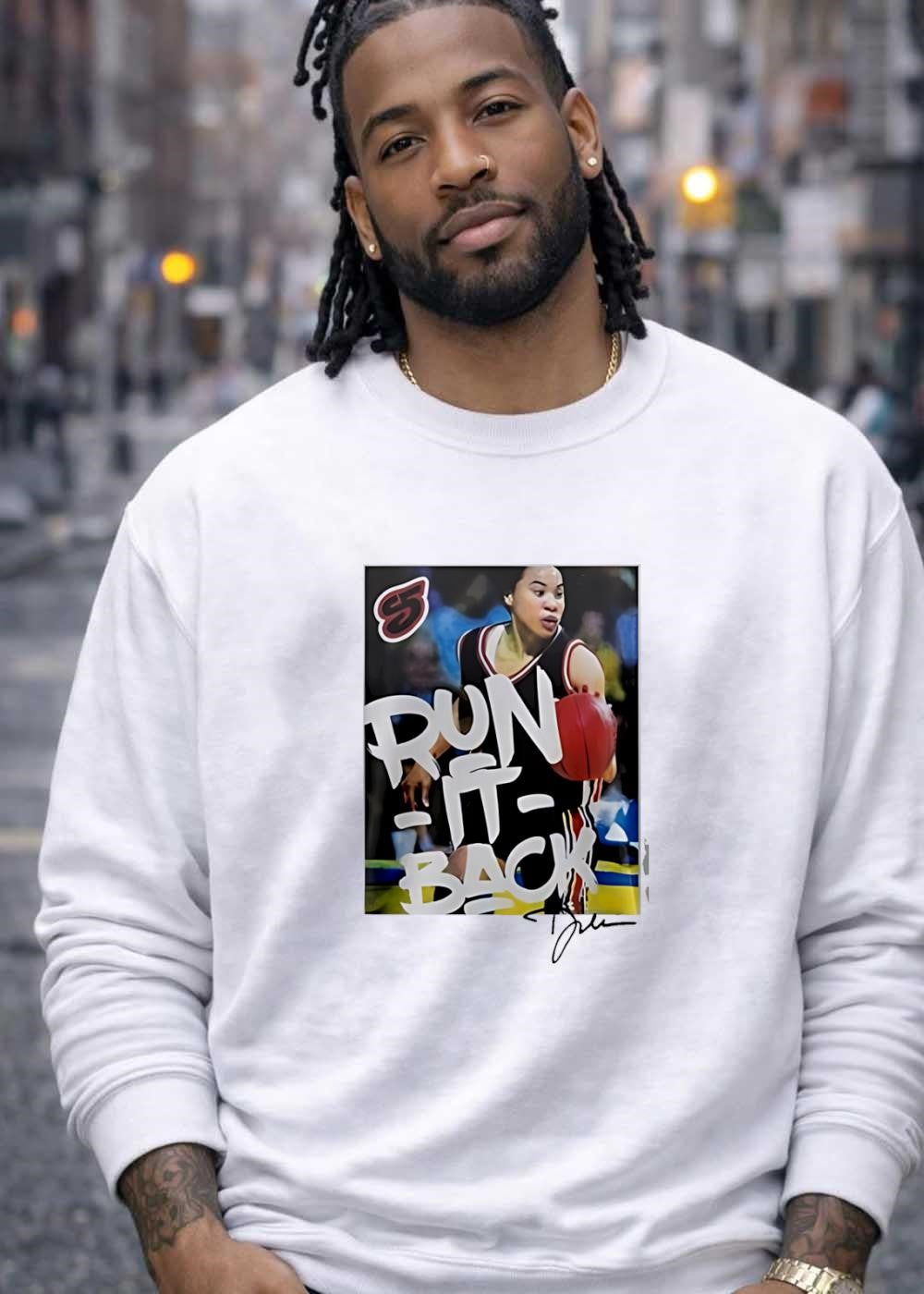 Signature Run It Back Basketball Player Graphic T-Shirt