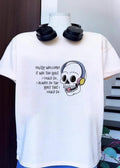 Skeleton Customer Service Agent Doing The Least T-Shirt