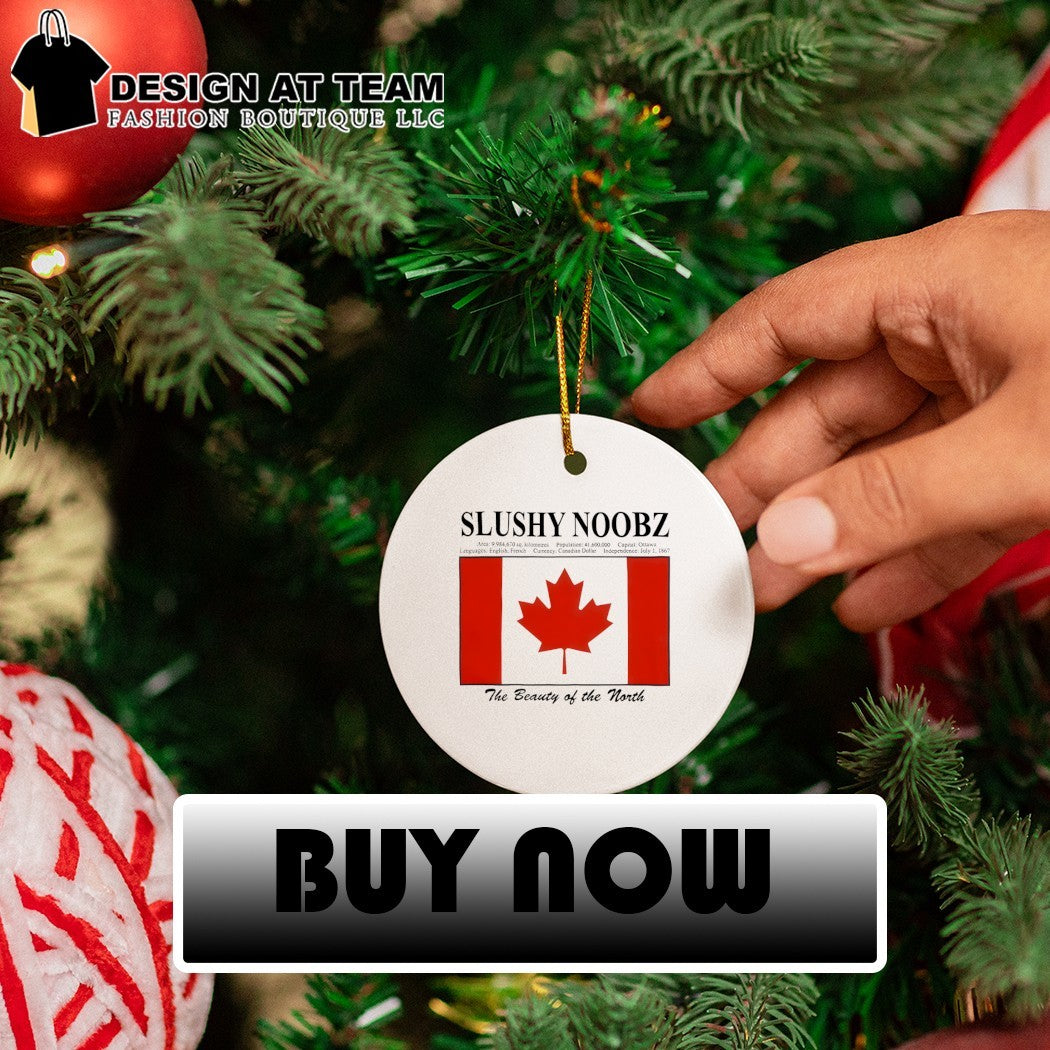 Slushy Noobz Canada Facts The Beauty of the North Canada flag shirt