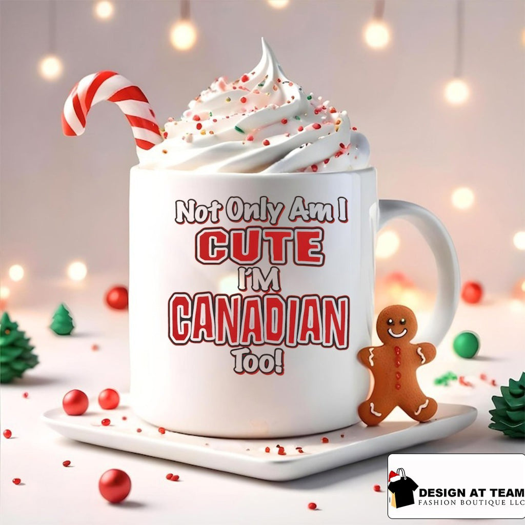 Slushy Noobz Cute and Canadian not only am I cute I’m Canadian too shirt