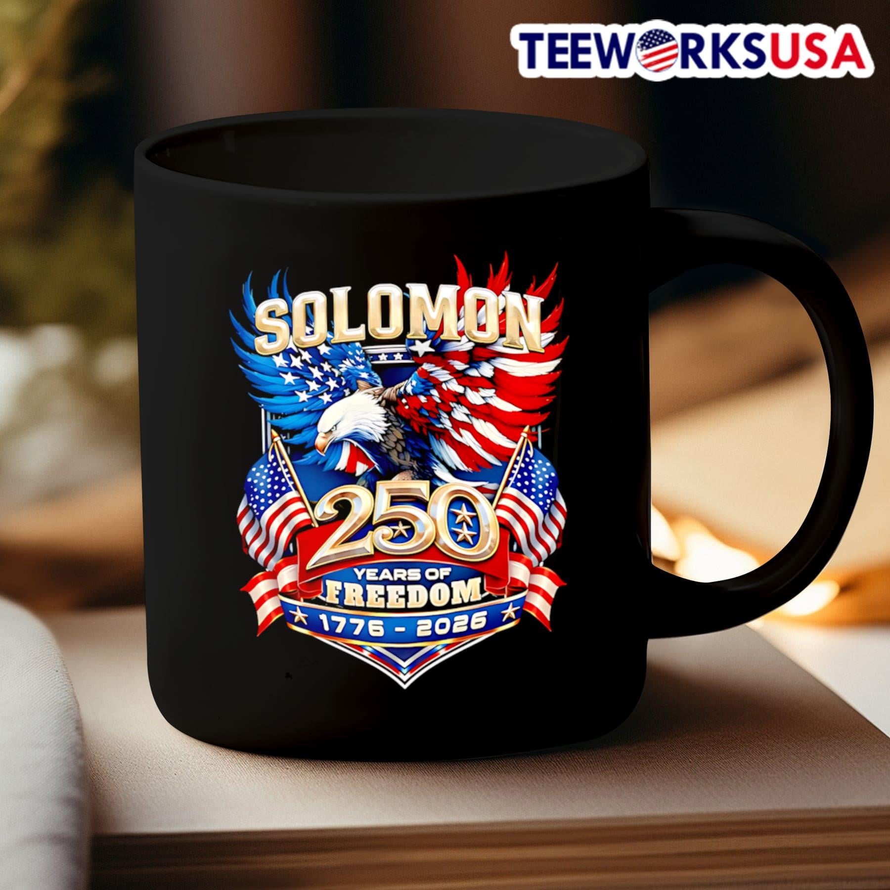 Solomon 250 Years Of Freedom 1776 2026 USA Eagle Shirt