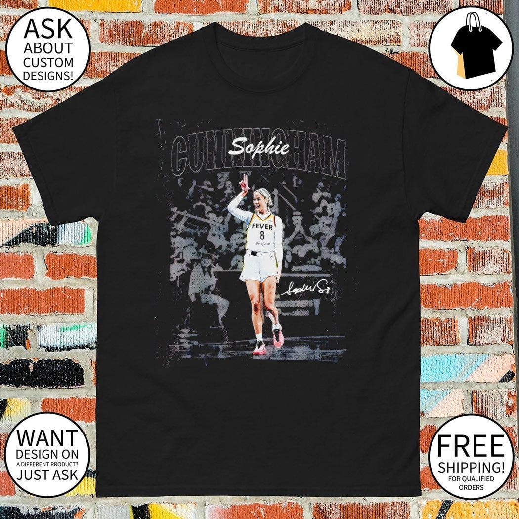 Sophie Cunningham Indiana Fever Basketball WNBA signature vintage shirt