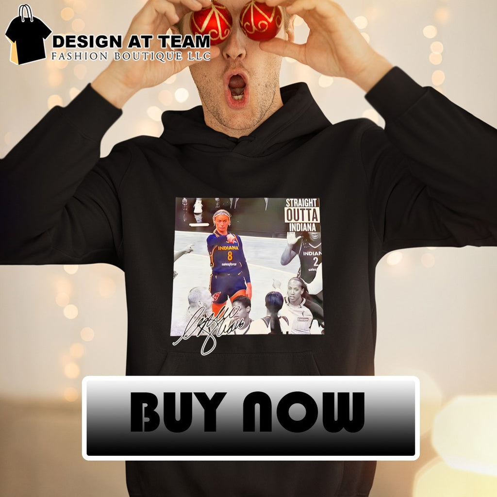 Sophie Cunningham Indiana Fever autographed Indiana Fever basketball player Straight Outta Indiana shirt