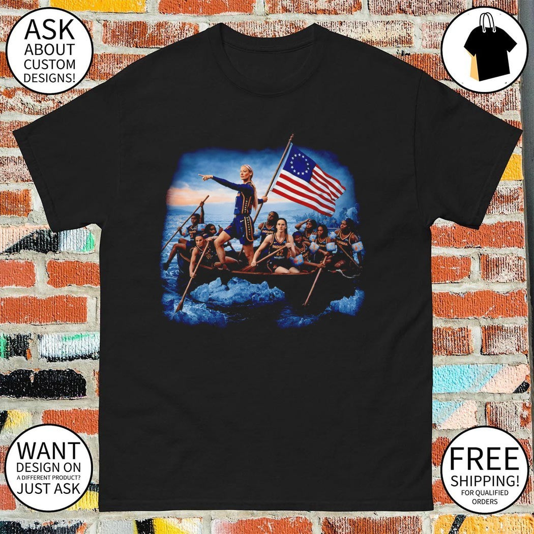 Sophie Cunningham Point Washington Crossing the Delaware Indiana Fever Basketball 2026 shirt