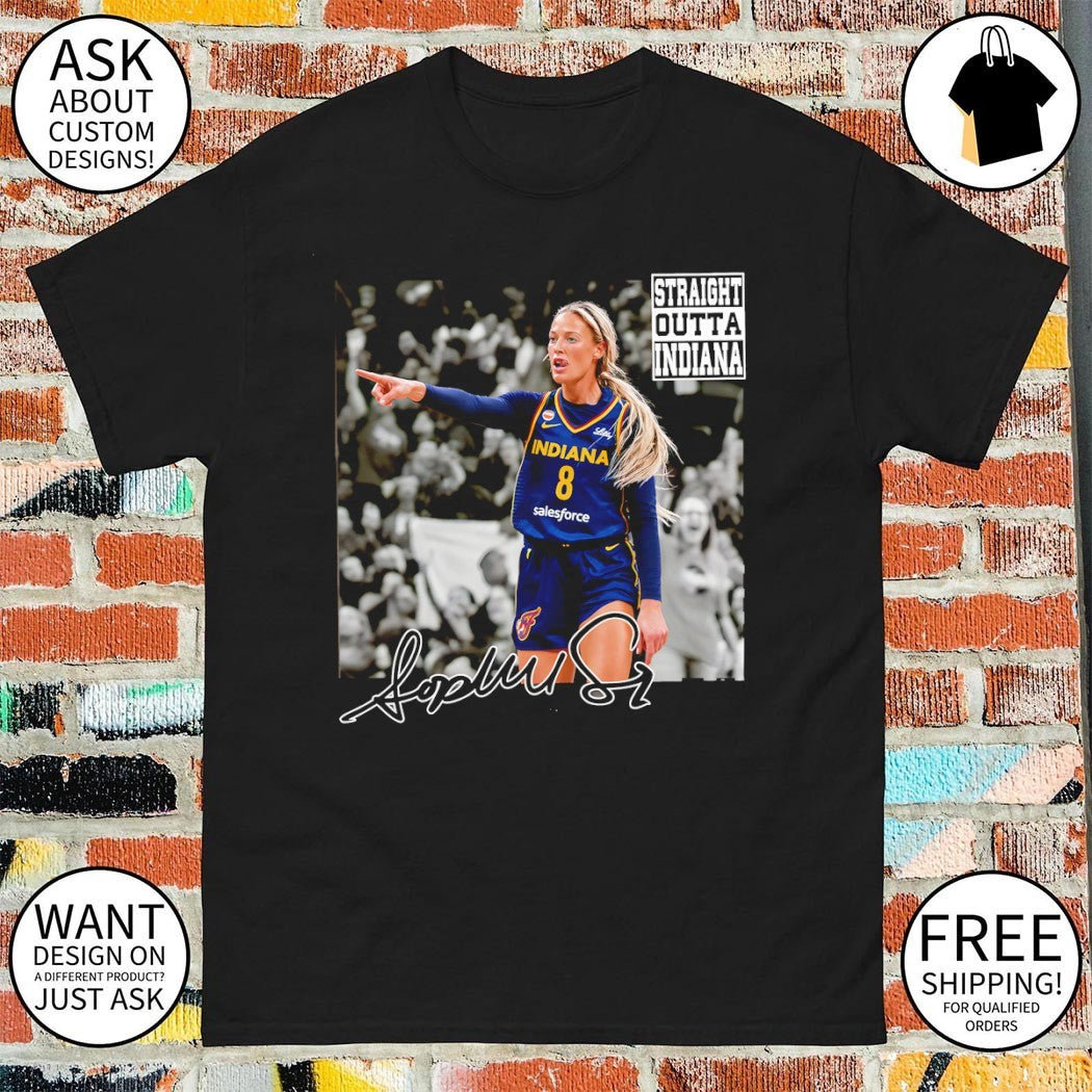 Sophie Cunningham point God Straight Outta Indiana Fever Basketball WNBA shirt