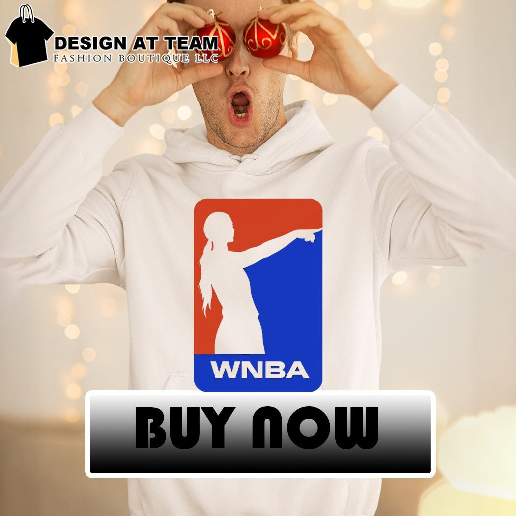 Sophie Cunningham pointing WNBA Parody logo viral moment shirt