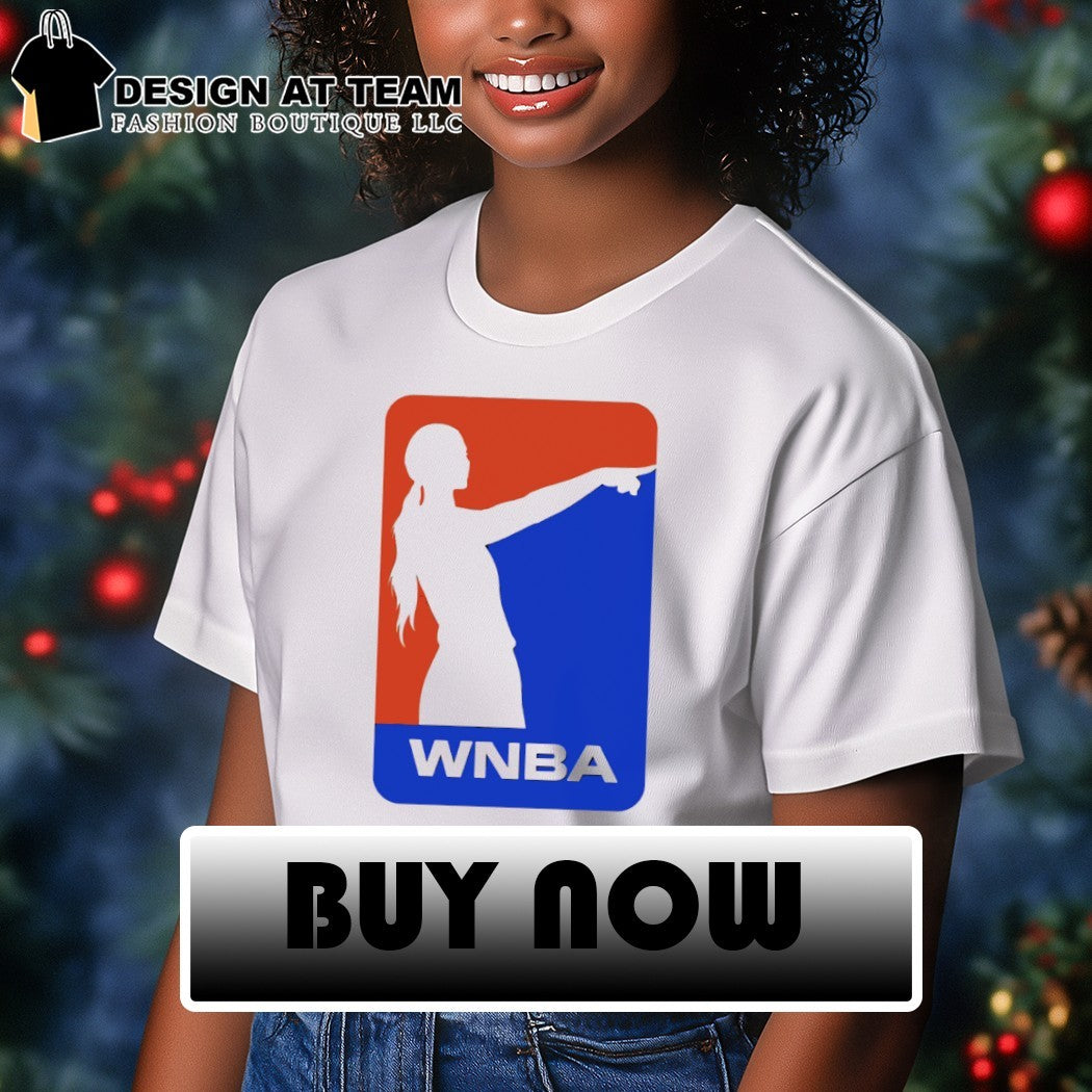 Sophie Cunningham pointing WNBA Parody logo viral moment shirt