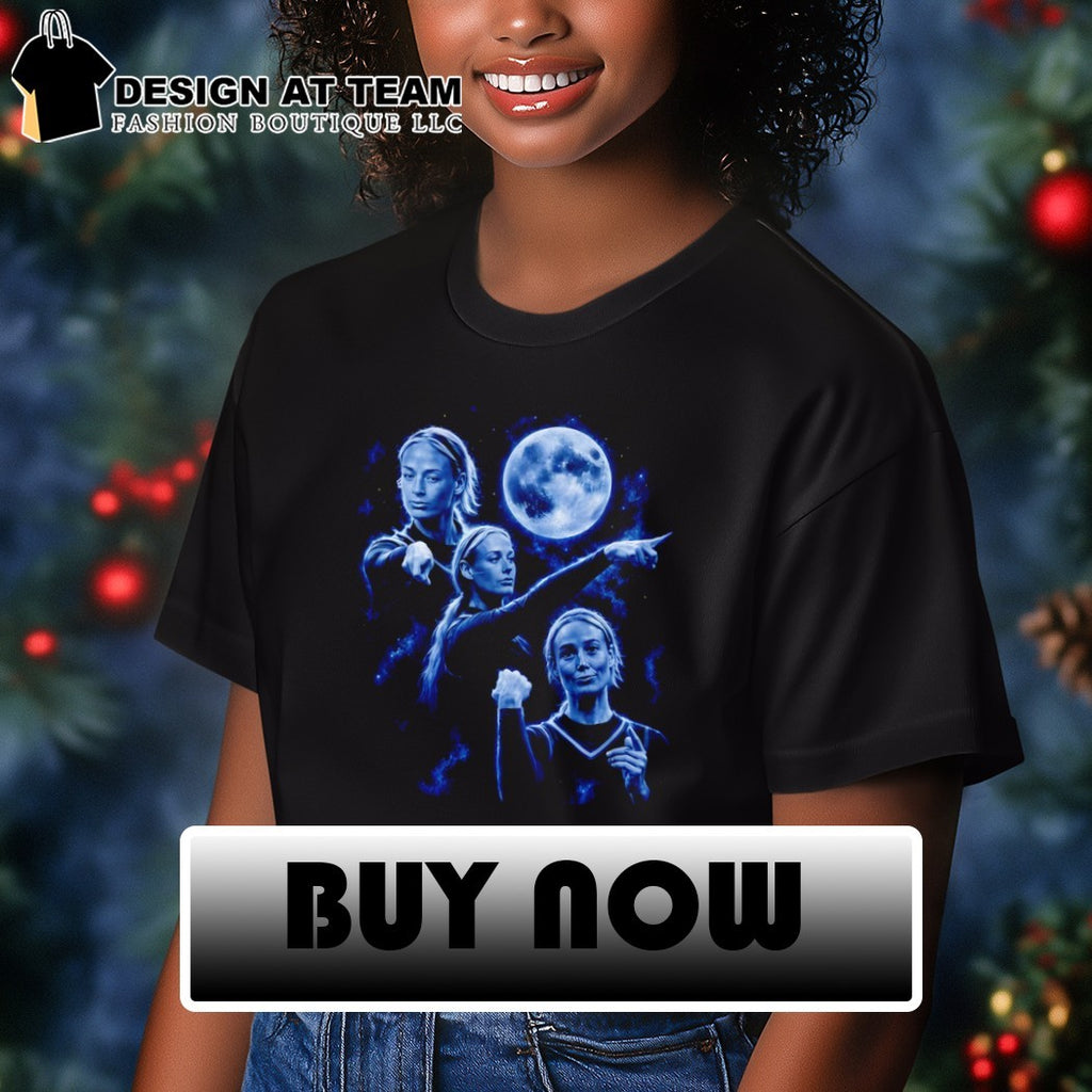 Sophie Cunningham pointing Wolf Moon parody Indiana Fever Basketball WNBA 2026 shirt