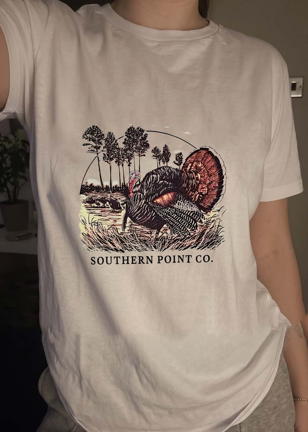 Southern Point Co. Turkey Strutting in the Field T-Shirt