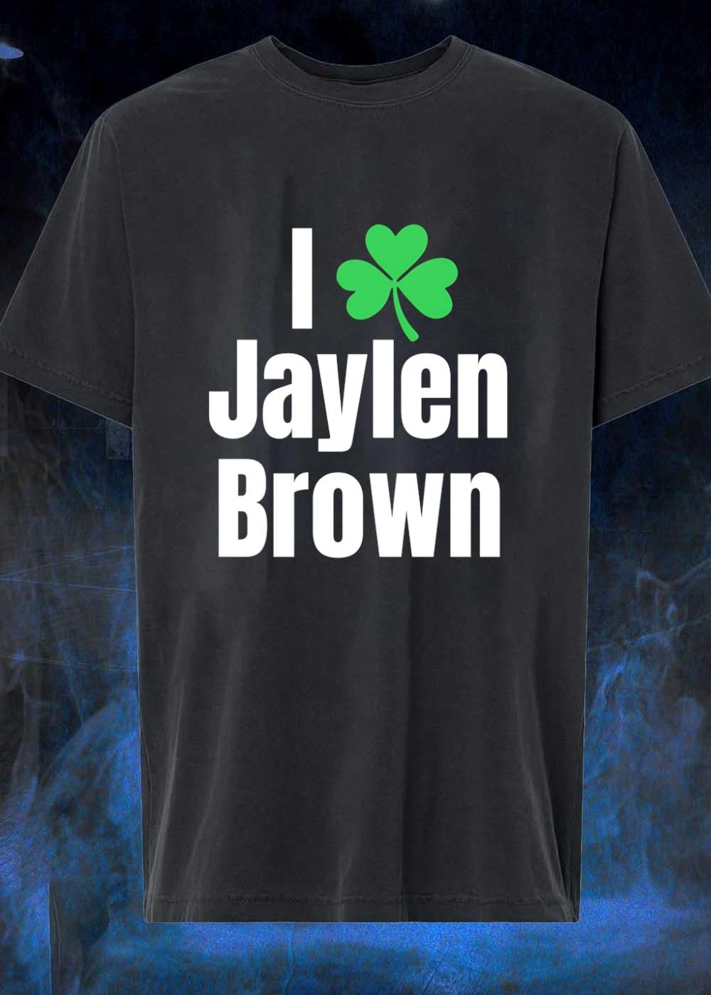 St. Patrick’s Day Celtics Fan I Heart Jaylen Brown T-Shirt
