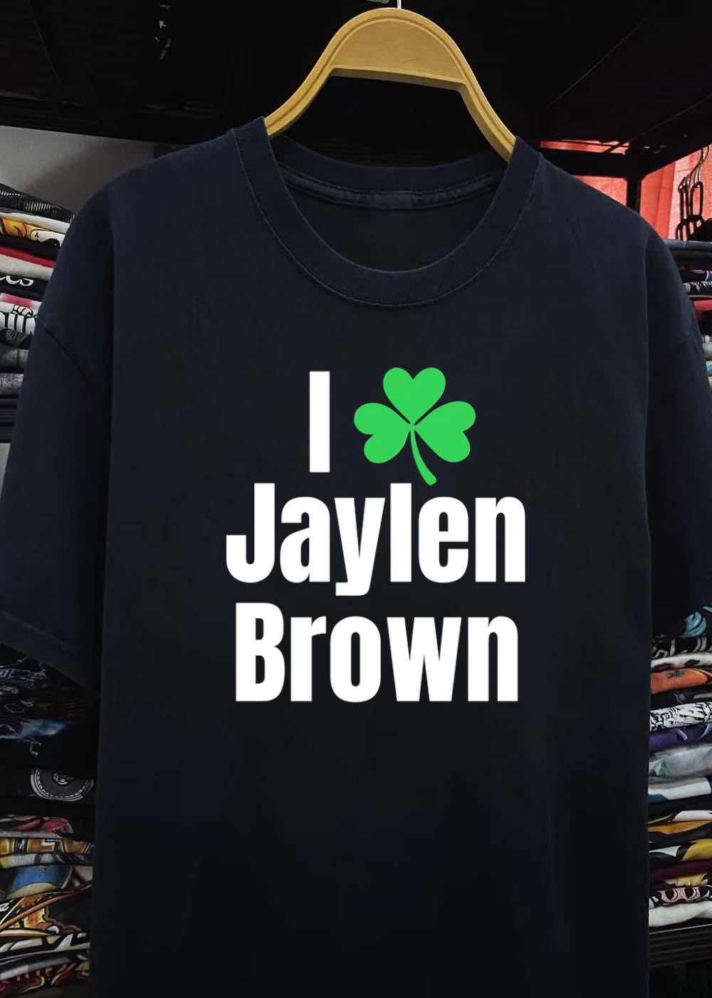 St. Patrick’s Day Celtics Fan I Heart Jaylen Brown T-Shirt