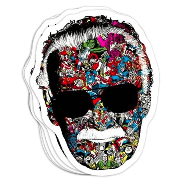 Stan Lee Man Of Many Faces Vinyl Sticker