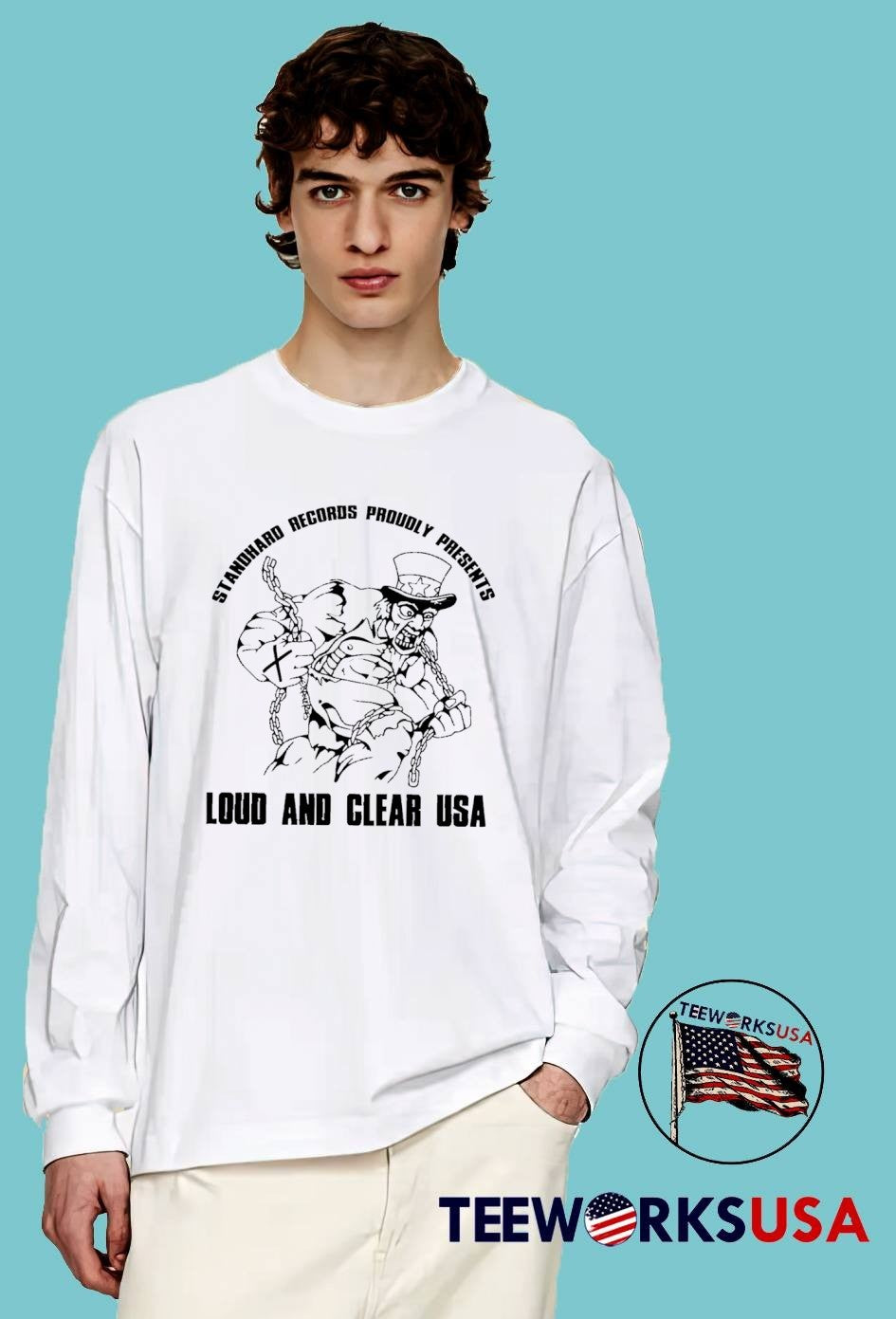 Standhard Records Proudly Presents Uncle Sam Breaking Chains Loud and Clear USA T-Shirt