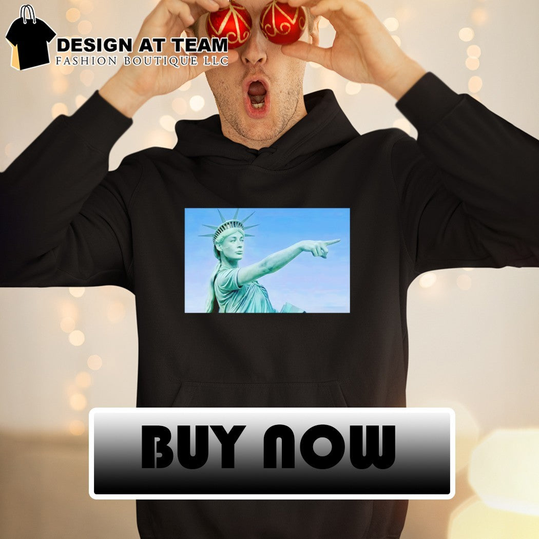 Statue of Liberty Sophie Cunningham Indiana Fever pointing forward shirt