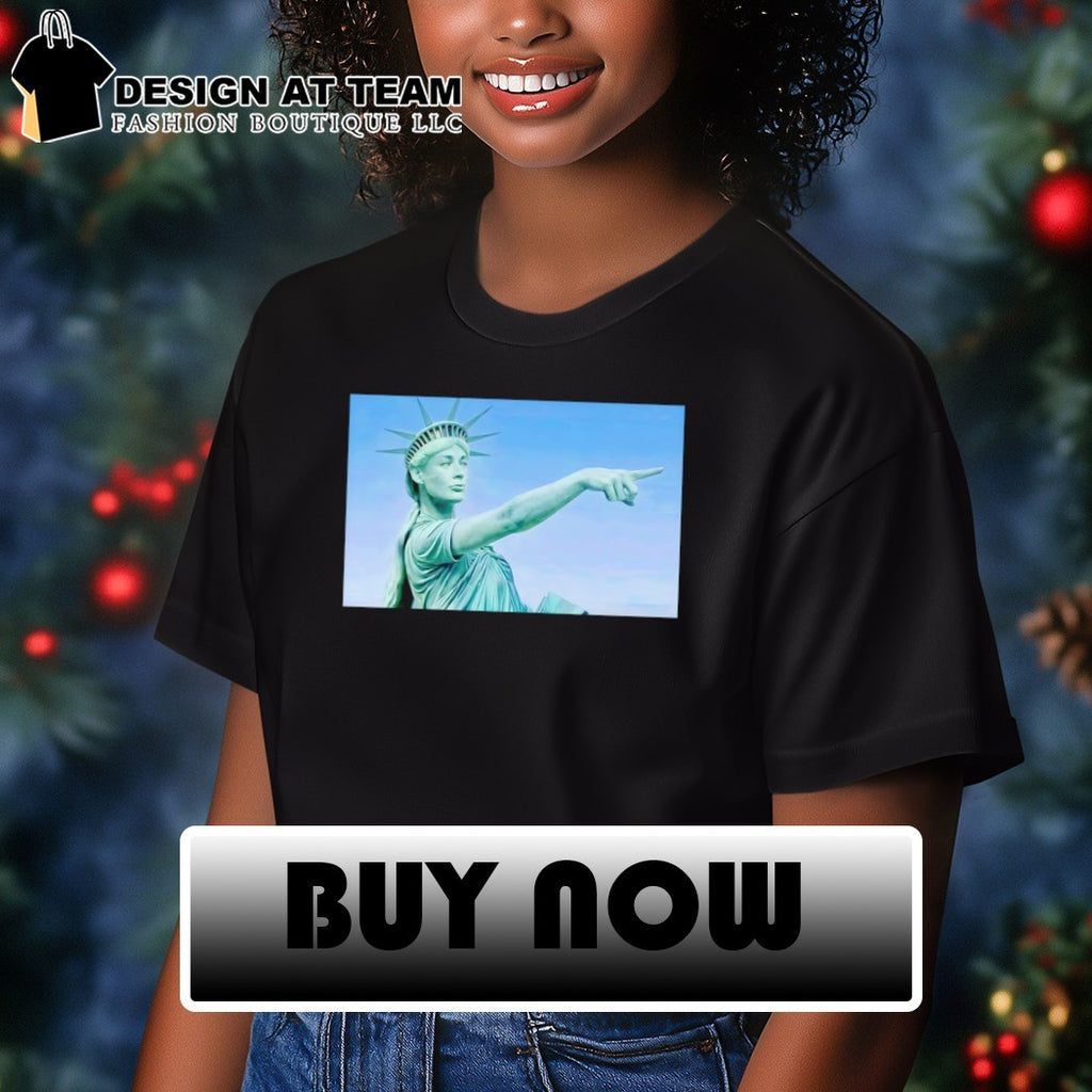 Statue of Liberty Sophie Cunningham Indiana Fever pointing forward shirt