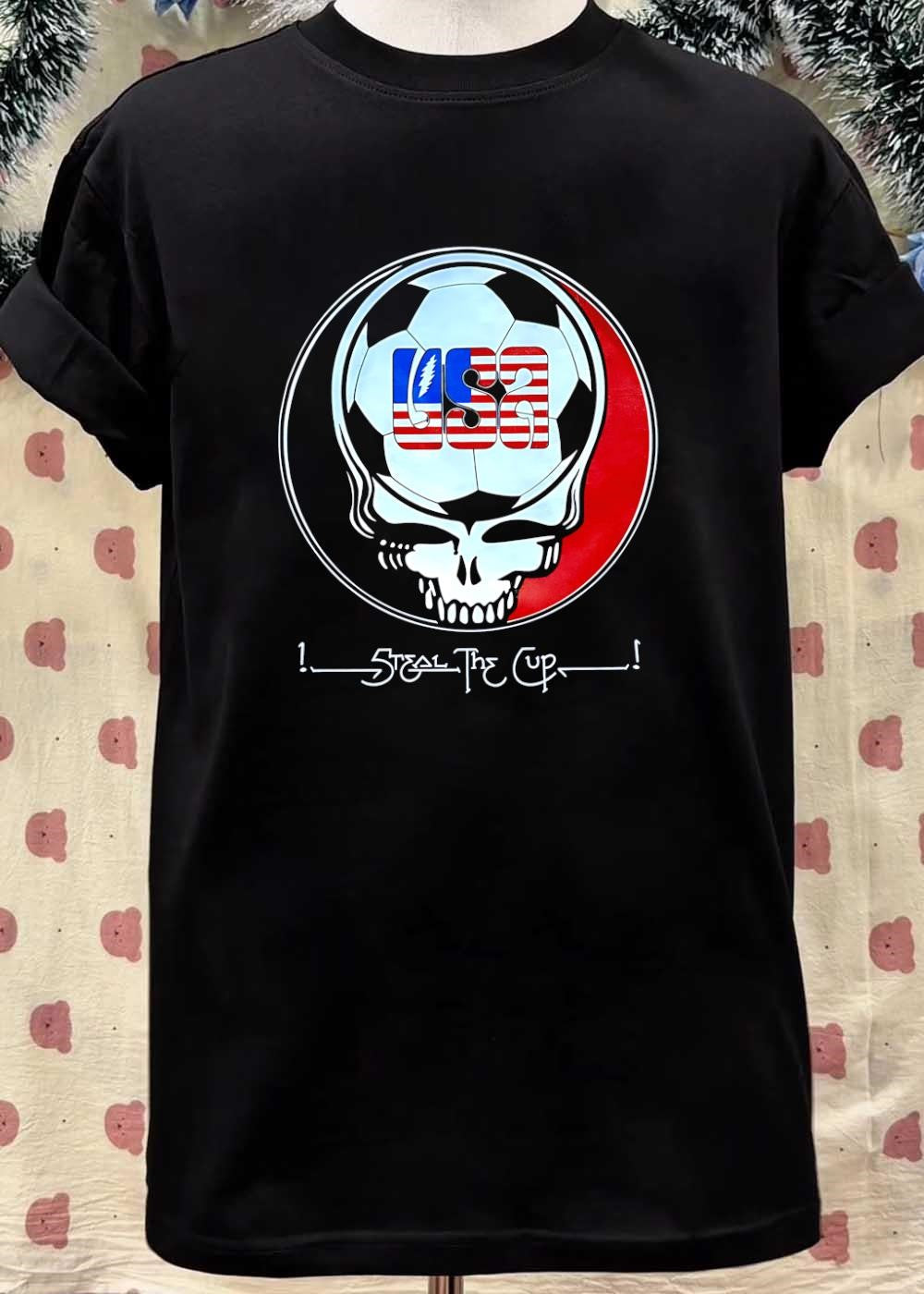 Steal the Cup USA Grateful Dead Soccer Skull T-Shirt