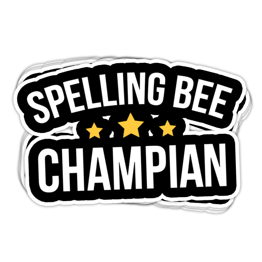 Spelling Bee Champion Vinyl Sticker