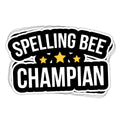Spelling Bee Champion Vinyl Sticker