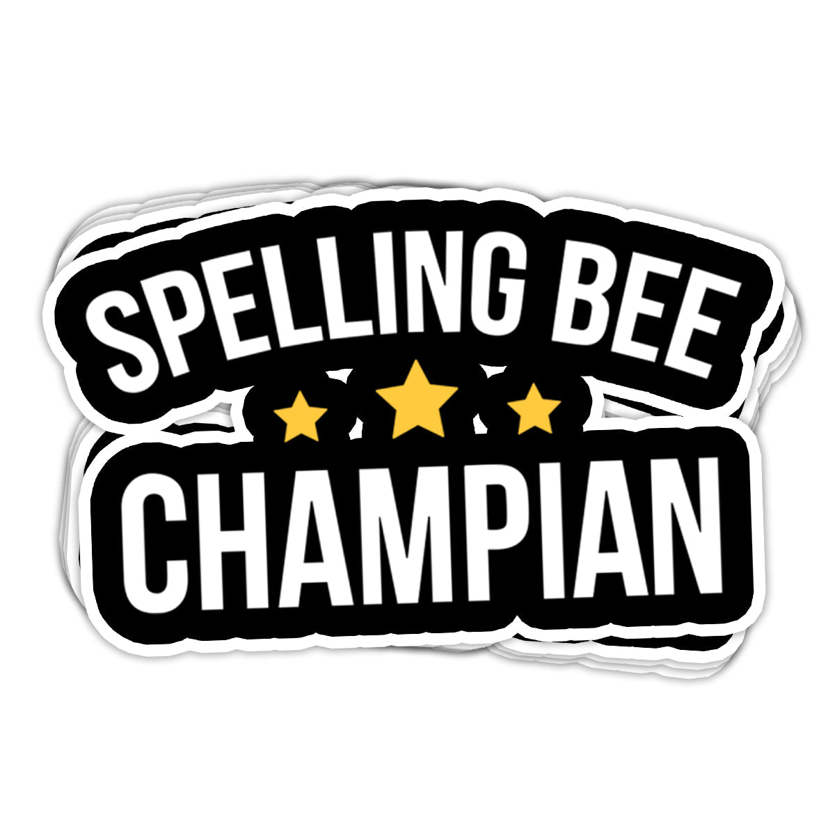 Spelling Bee Champion Vinyl Sticker