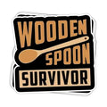Wooden Spoon Survivor Vinyl Sticker