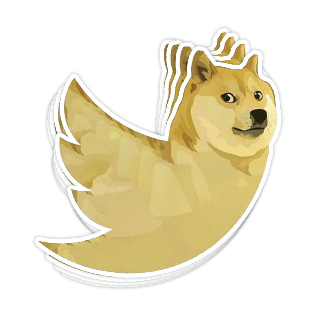Doge Twit Vinyl Sticker