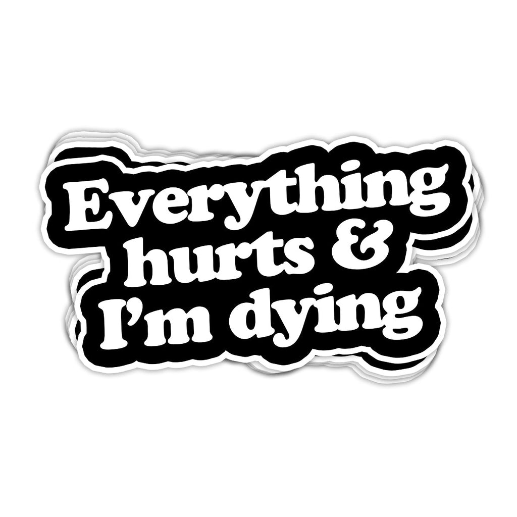 Everything Hurts And I'm Dying Vinyl Sticker