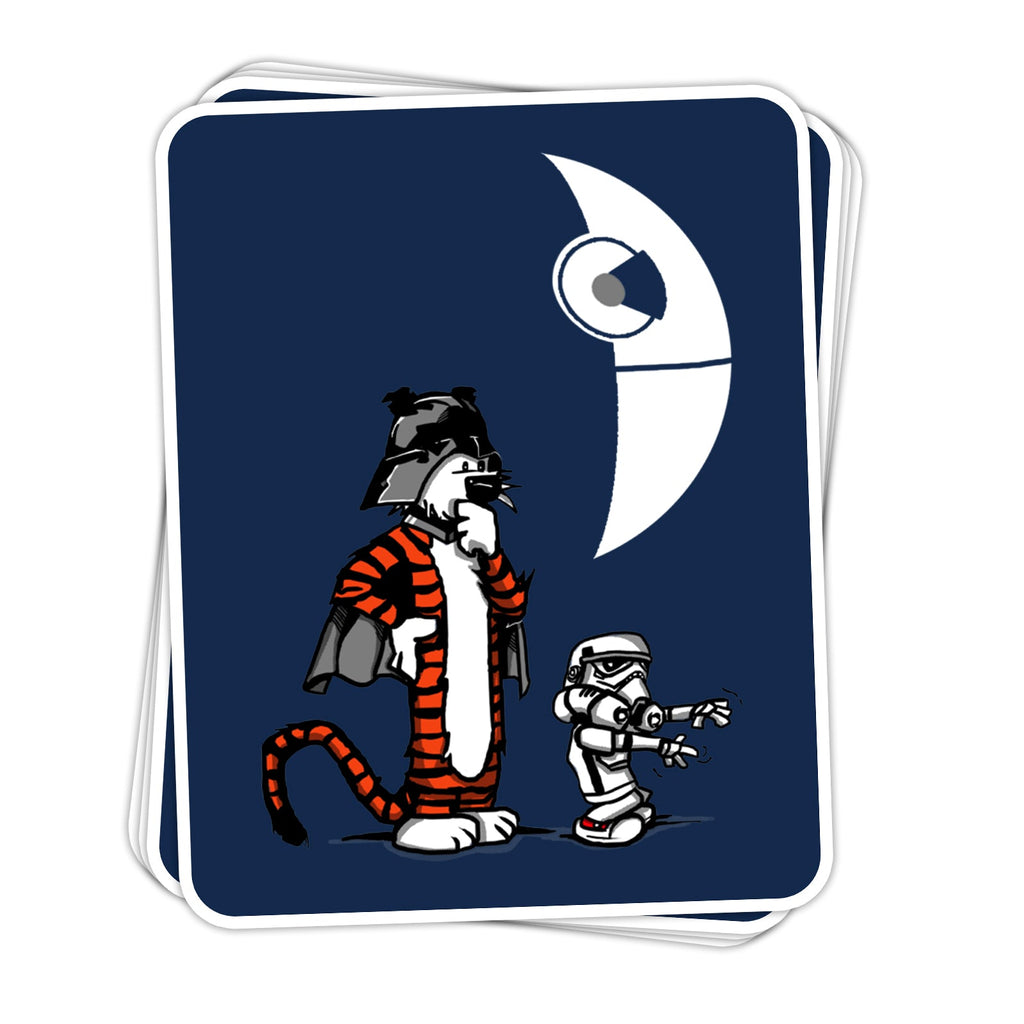 Darth Hobbes and Calvin Trooper Vinyl Sticker