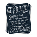 Mom's Shit List Vinyl Sticker