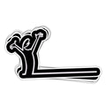 La Linea Vinyl Sticker