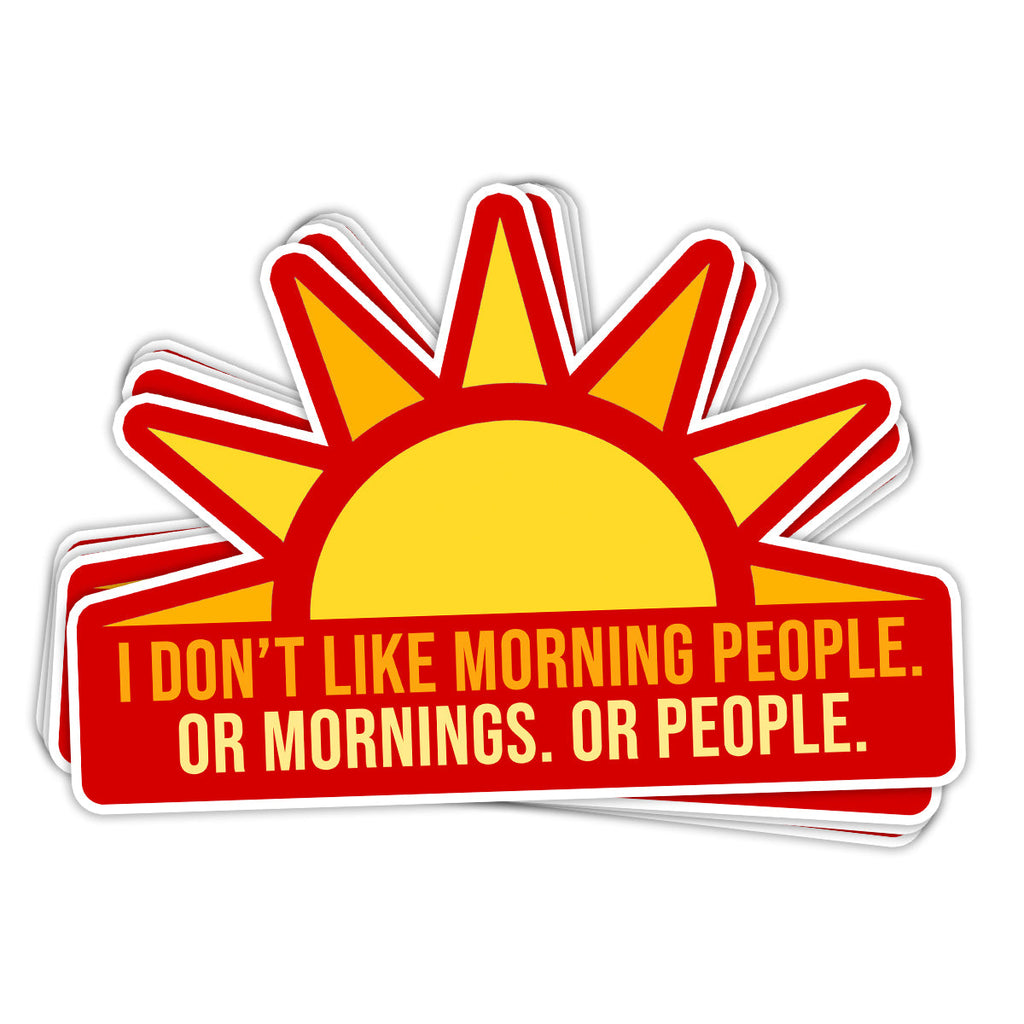 Morning People Vinyl Sticker
