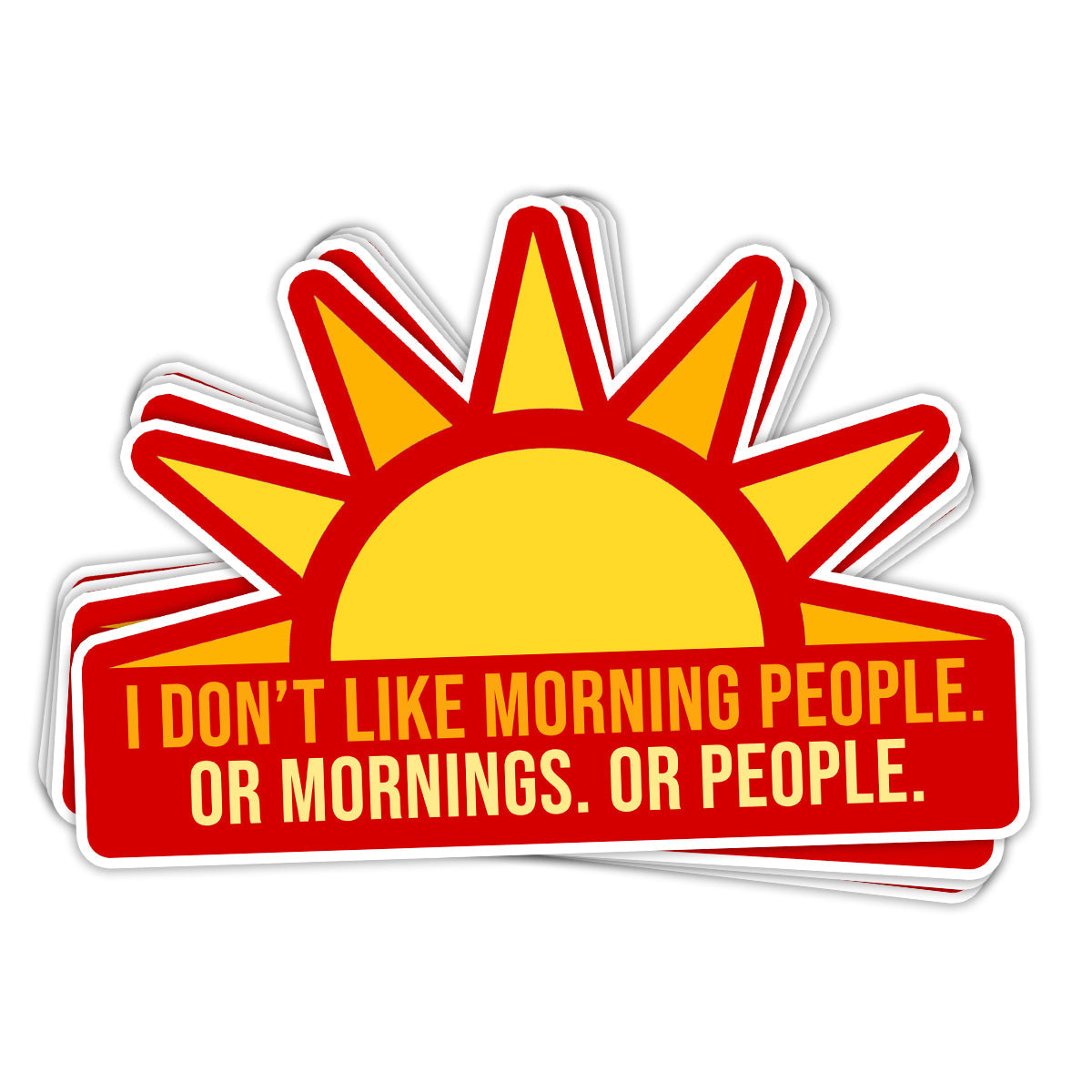 Morning People Vinyl Sticker