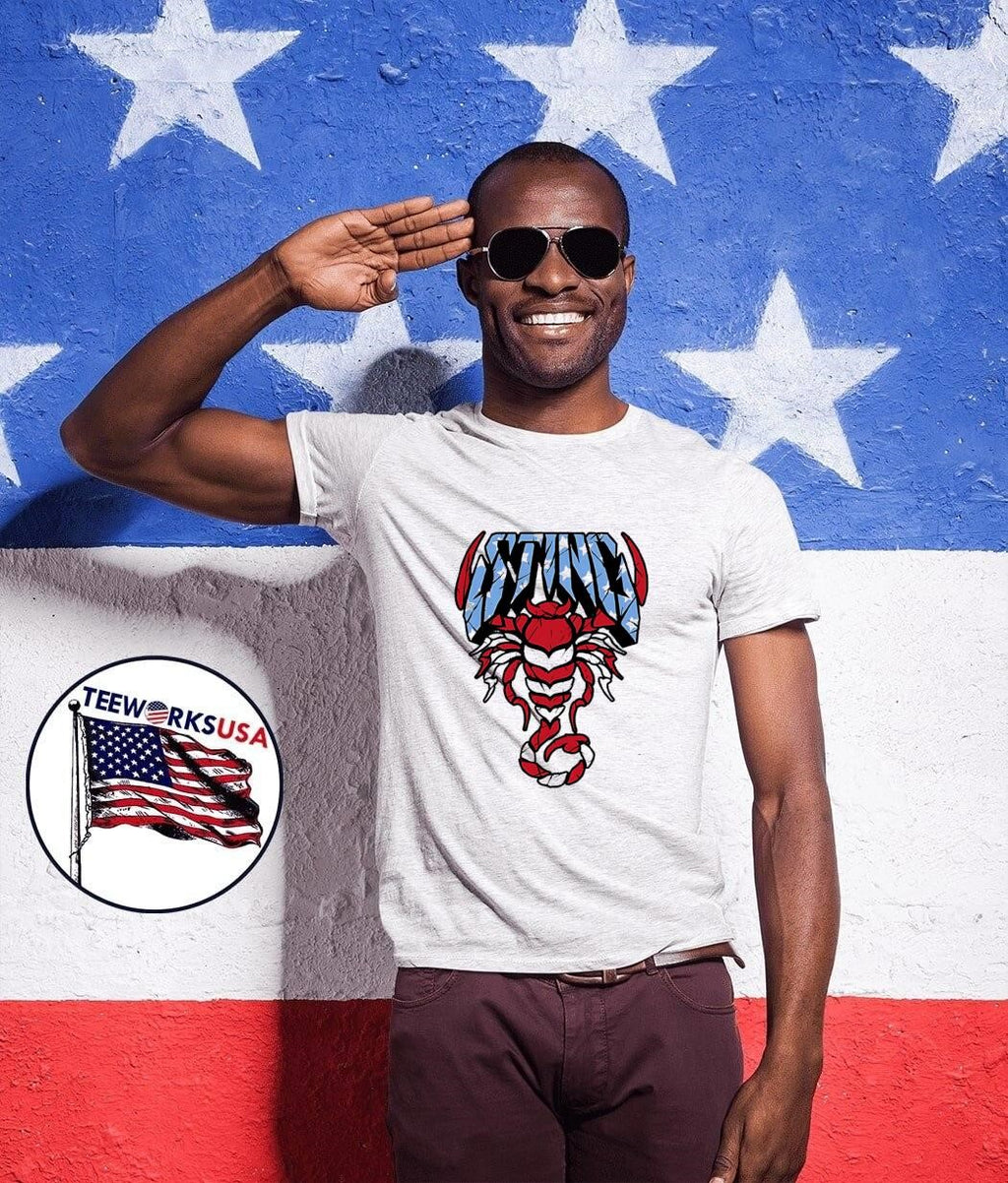 Sting American Flag Scorpion Patriot Men’s shirt