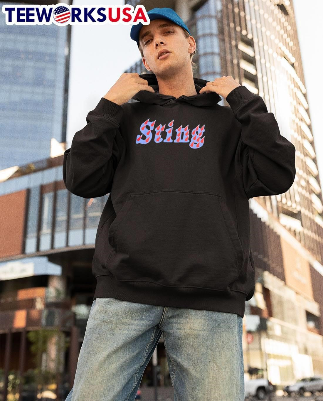 Sting Graphic Print Cotton Unisex T-Shirt