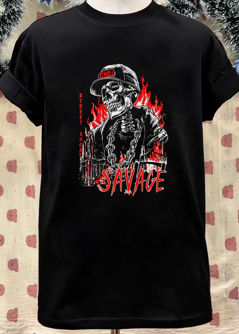 Street Ghost’ Chill, Haunted, Savage T-Shirt