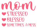 Stressed Blessed Vinyl Sticker