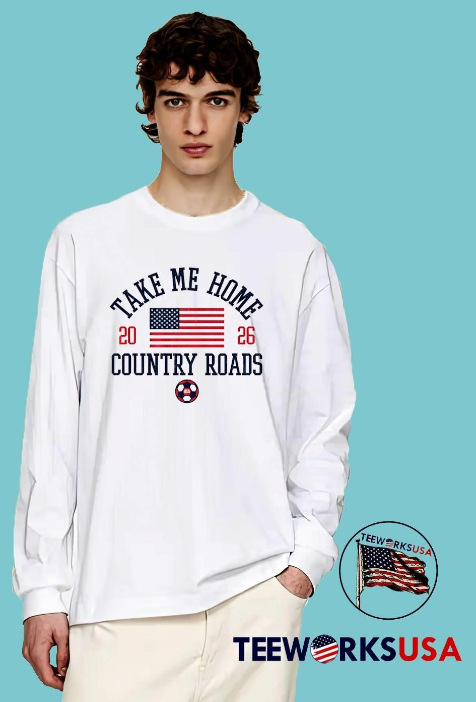 Take Me Home Country Roads 2026 USA soccer shirt