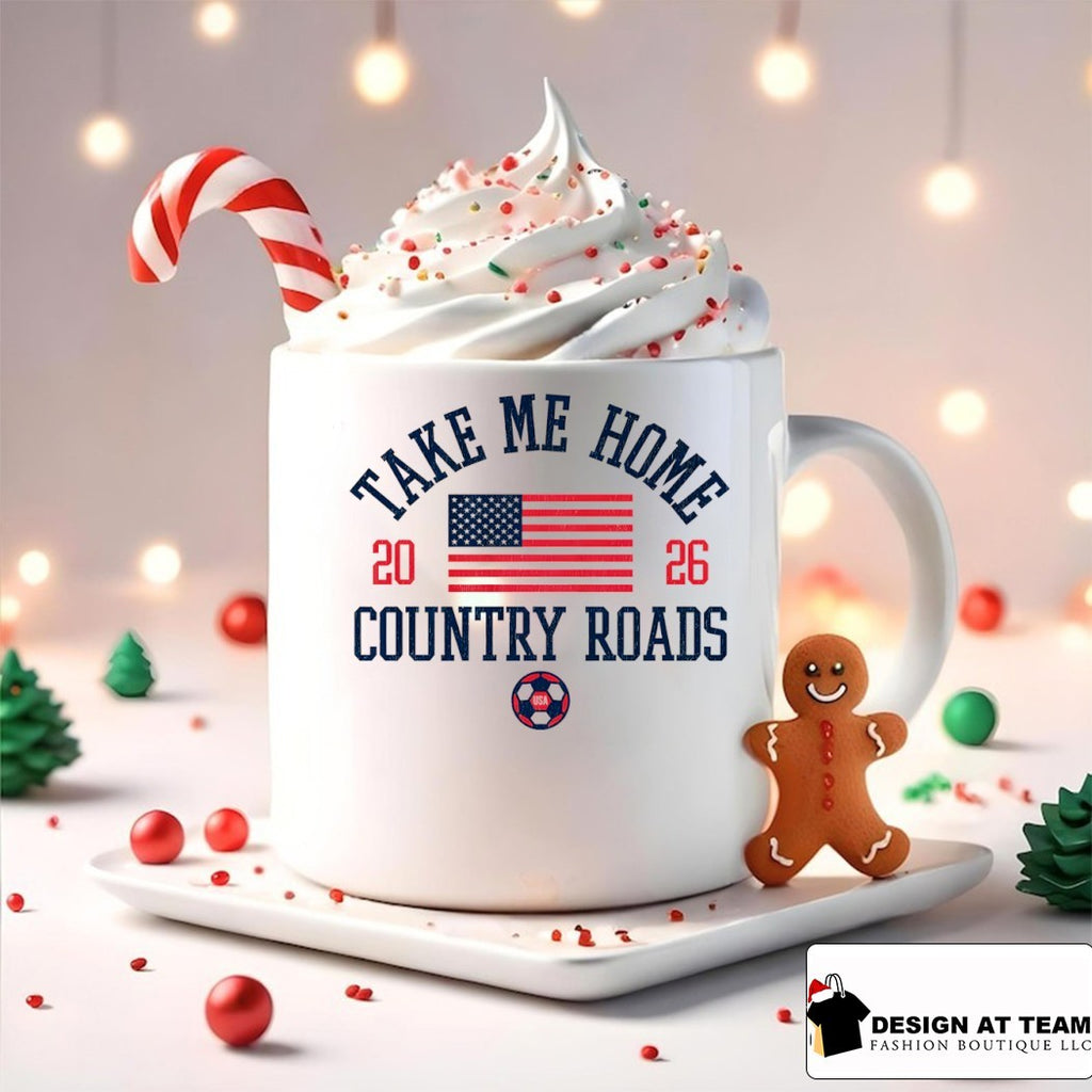 Take Me Home Country Roads USA Soccer World Cup 2026 American flag shirt