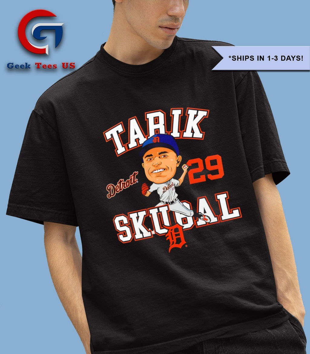 Tarik Skubal Detroit Tigers MLB caricature shirt