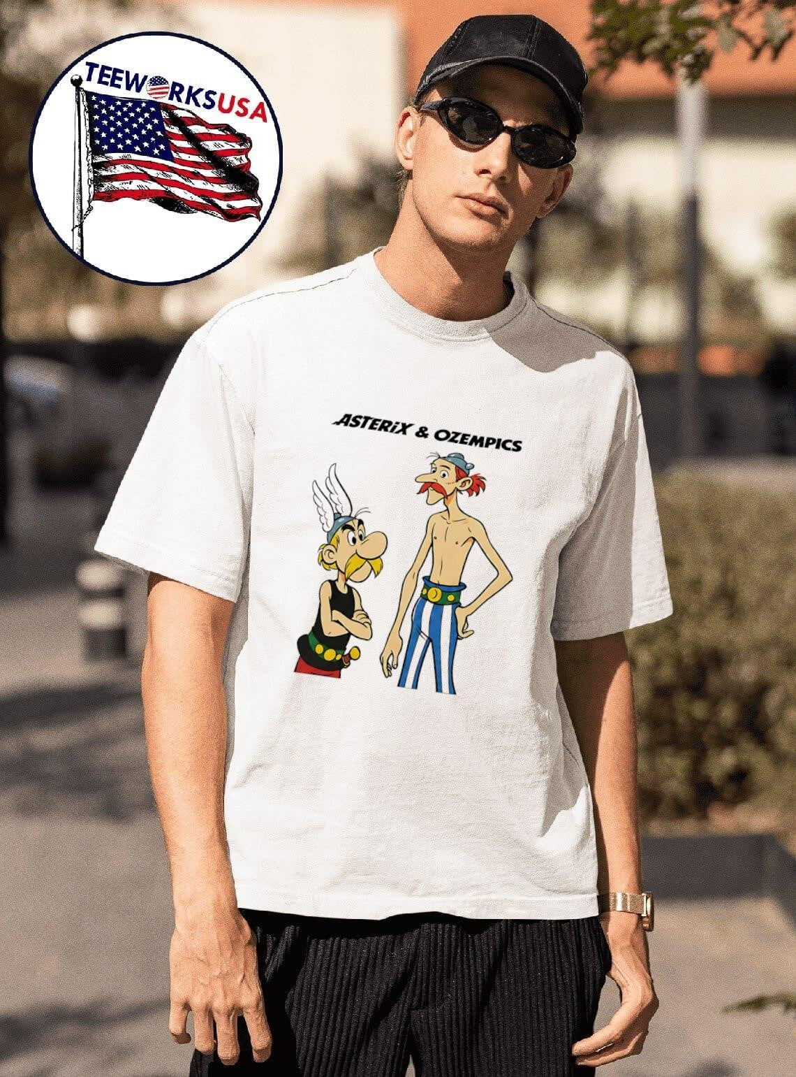 Thin Obelix Comic Asterix And Ozempics Funny Shirt