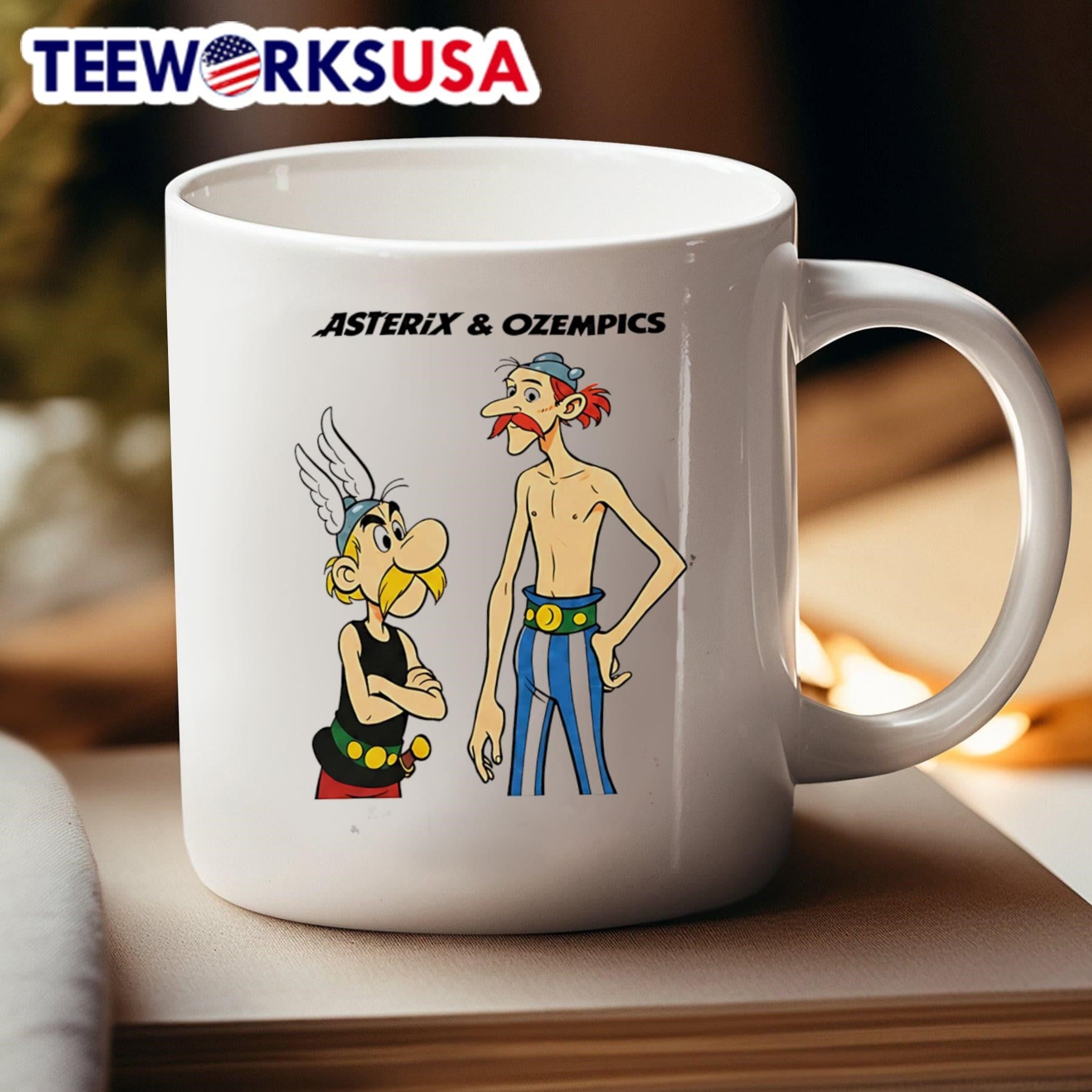 Thin Obelix Comic Asterix And Ozempics Funny Shirt