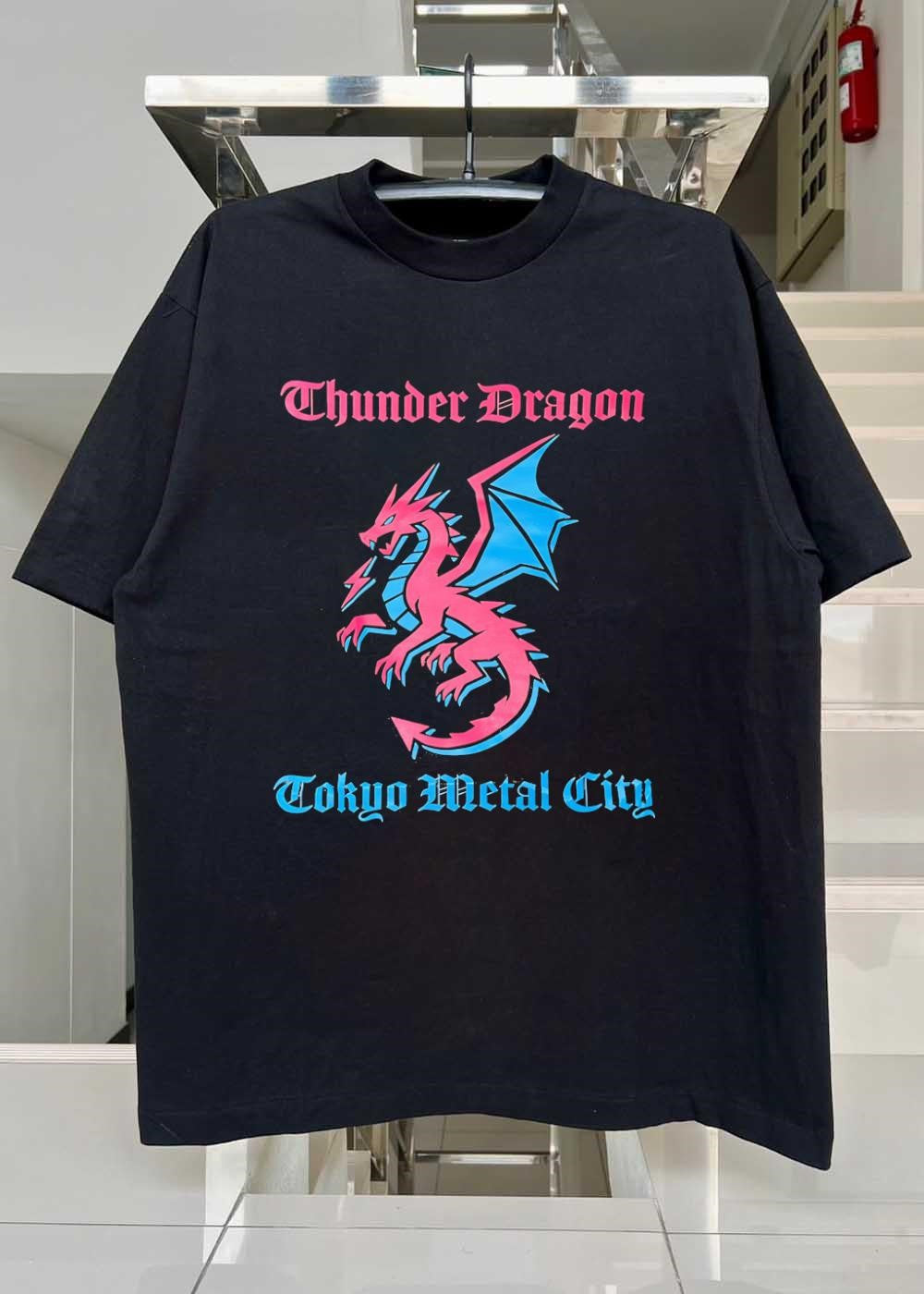 Thunder Dragon Tokyo Metal City Graphic T-Shirt