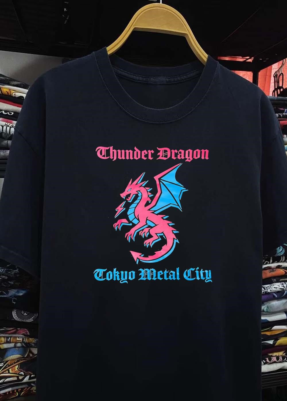 Thunder Dragon Tokyo Metal City Graphic T-Shirt