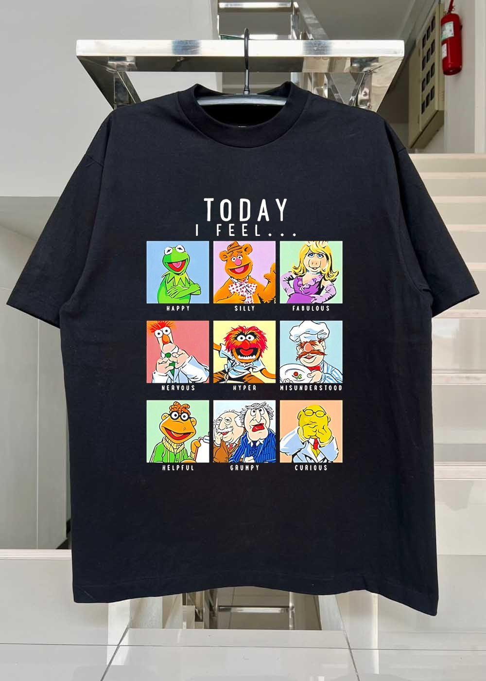 Today I Feel Muppet Emotions Grid Graphic T-Shirt