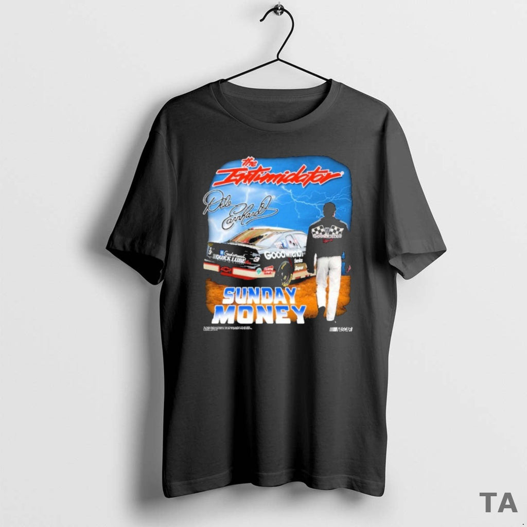 Top Dale Earnhardt Intimidator Sports Sunday Money Checkered Flag Nascar T-Shirts, Hoodie, Sweatshirt