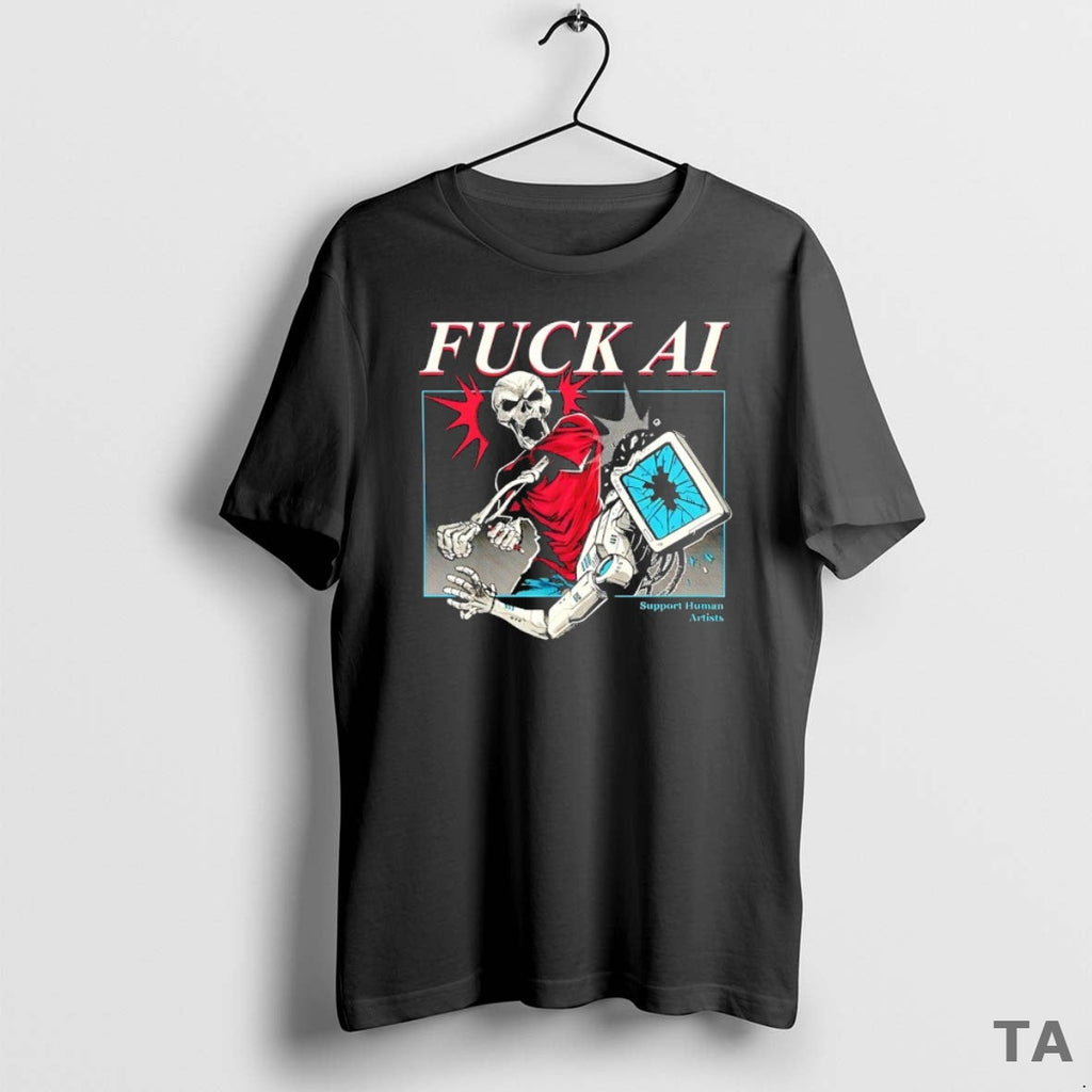 Top Fuck Ai Support Human Artists T-Shirts, Hoodie, Sweatshirt