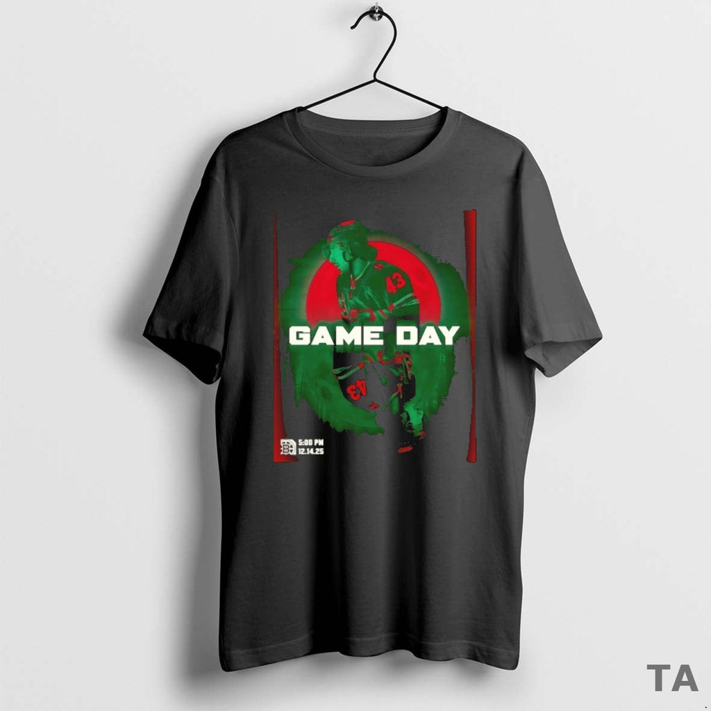Top Game Day Quinn Hughes 43 Minnesota Wild Hockey T-Shirts, Hoodie, Sweatshirt