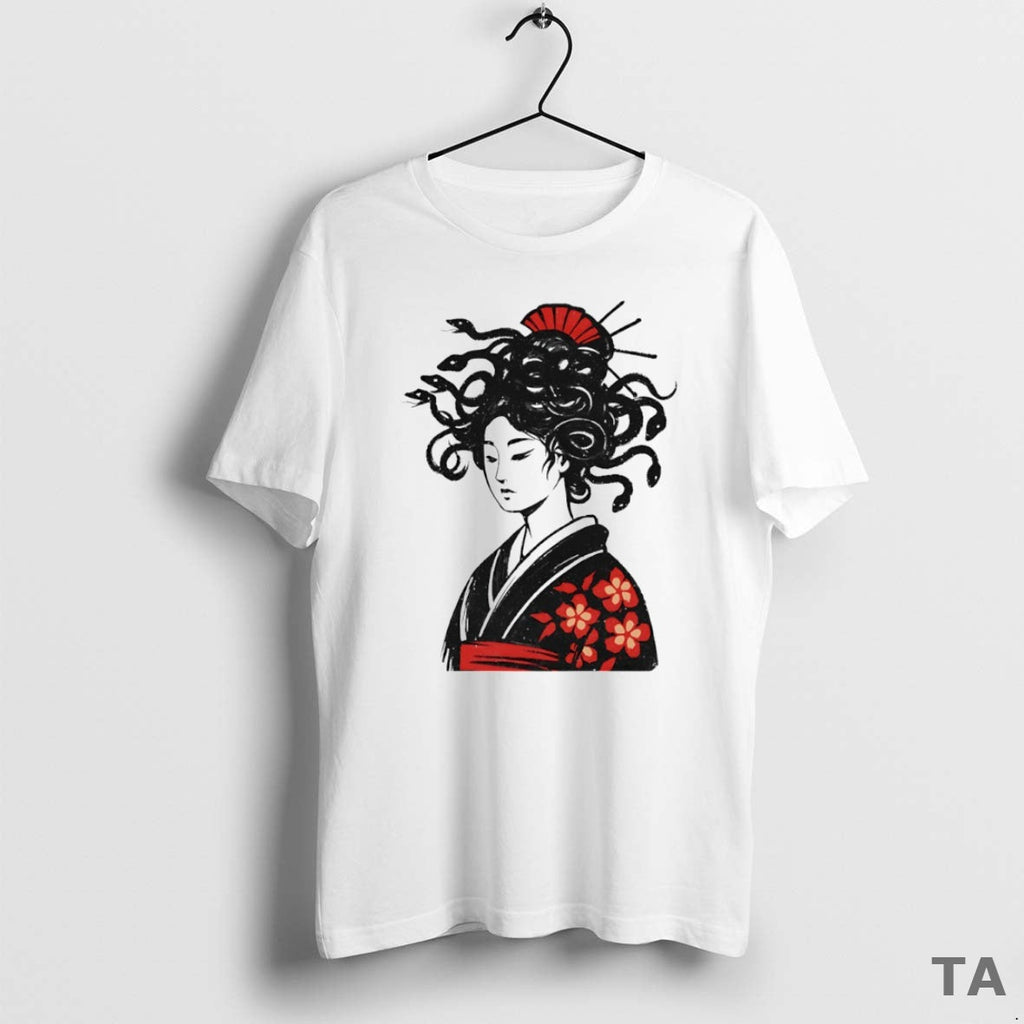 Top Geisha Mith Snake Hair Circle T-Shirts, Hoodie, Sweatshirt