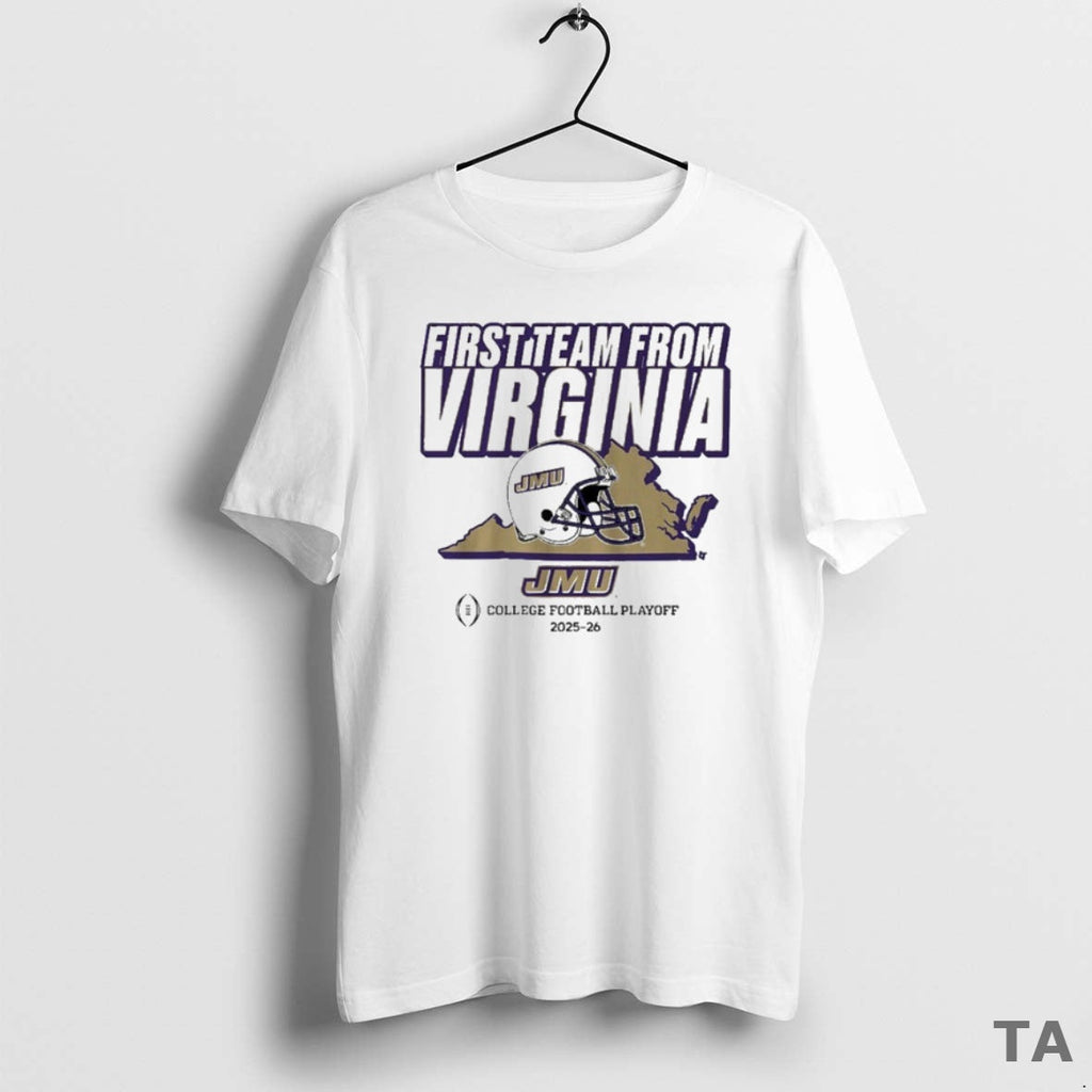 Top James Madison Dukes Jmu Cfps First Team Virginia College Football Playoff 2025 26 T-Shirts, Hoodie, Sweatshirt