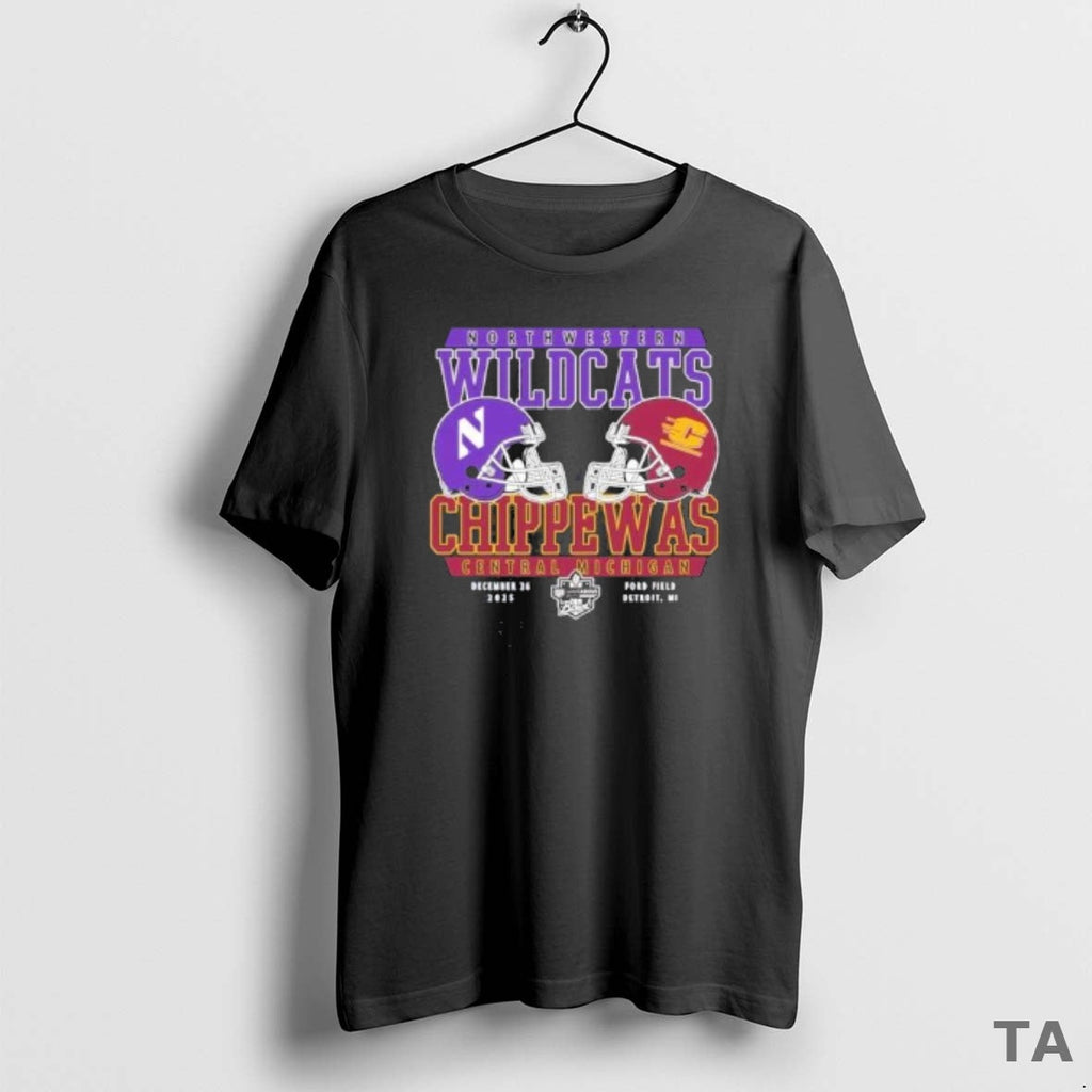 Top Northwestern Vs Central Michigan 2025 Gameabove Sports Bowl Dueling Helmet T-Shirts, Hoodie, Sweatshirt